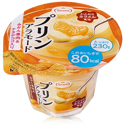 Tarami プリンアラモード 80kcal 230g 商品情報 フルーツゼリーのたらみ
