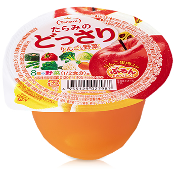 たらみのどっさり りんごと野菜 商品情報 フルーツゼリーのたらみ たらみのどっさり りんごと野菜 商品情報 フルーツゼリーのたらみ