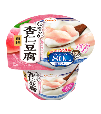 Tarami なめらか杏仁豆腐白桃 80kcal 230g