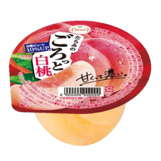 甘くって濃いたらみのごろっと白桃