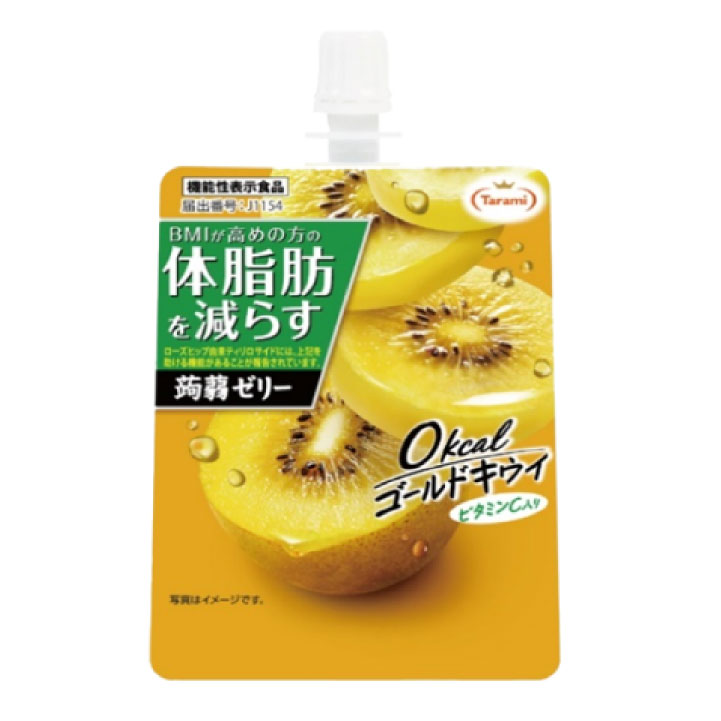 Tarami 体脂肪を減らす 蒟蒻ゼリー 0kcalゴールドキウイ